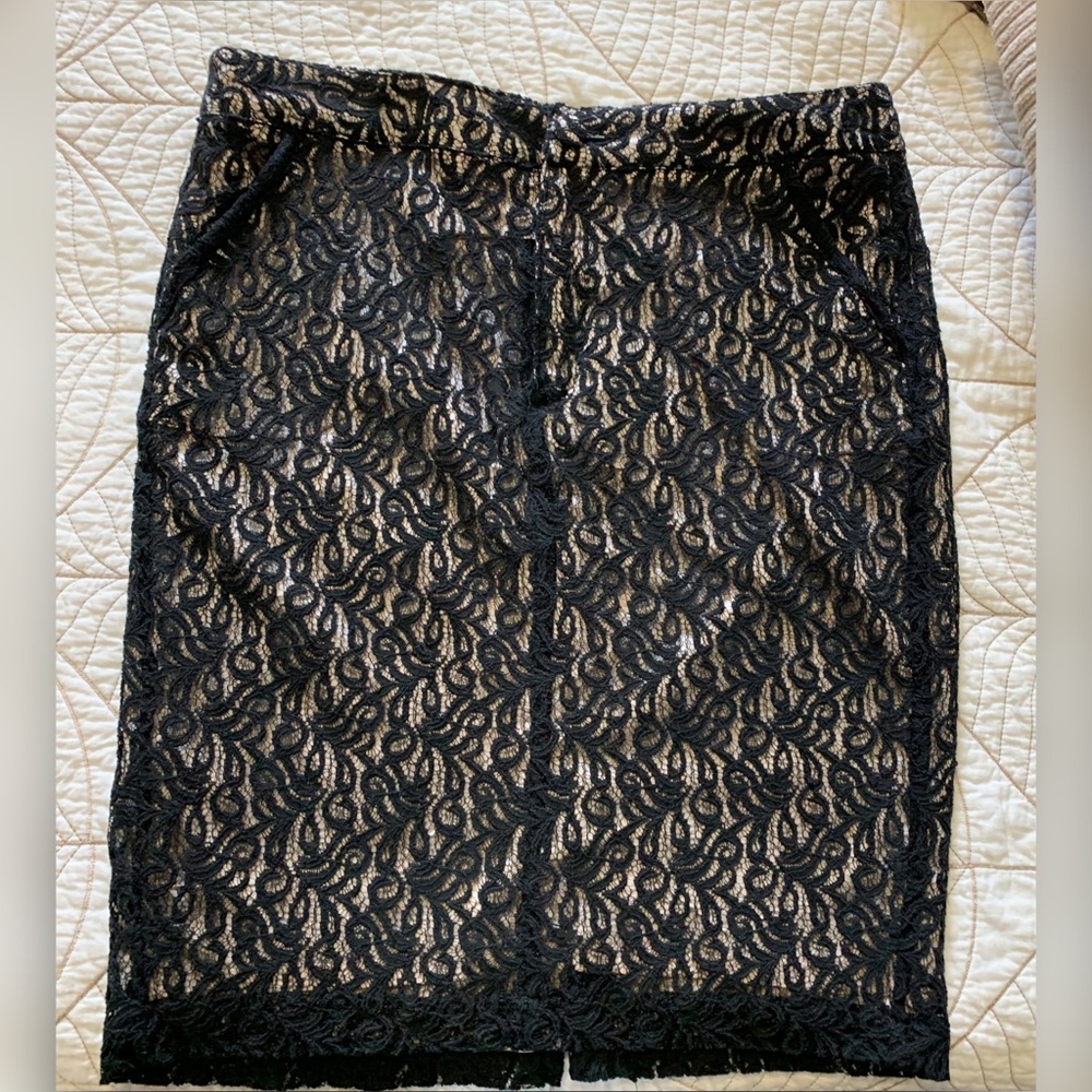 Gorgeous skirt with lace overlay